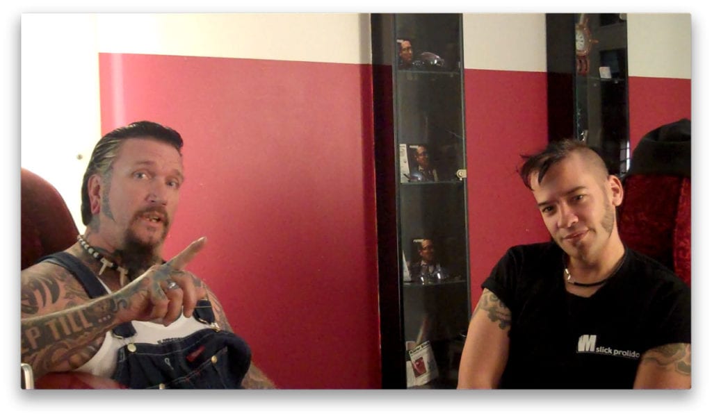 Beim Interview: Ski King und Slick Prolidol