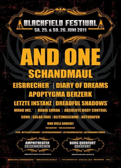 Flyer: Blackfield 2011