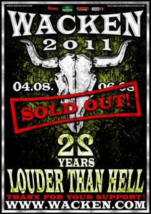 Wacken Open Air 2011: Ausverkauft!