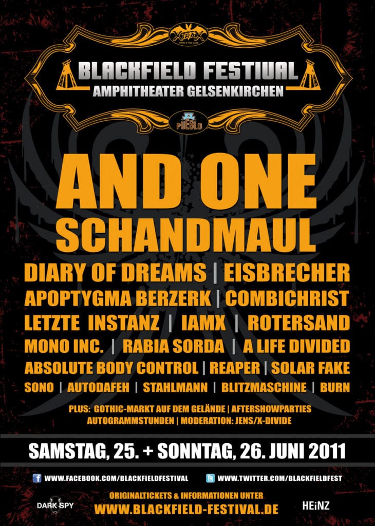 Blackfield Festival 2011 - Flyer