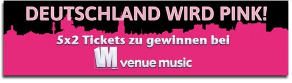 Deutschland wird pink! Killer Tour 2012 Verlosung bei venue music!
