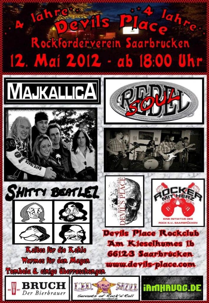 Flyer: Vier Jahre Devils Place Saarbrücken