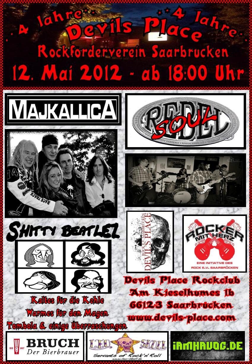 Flyer: Vier Jahre Devils Place Saarbrücken