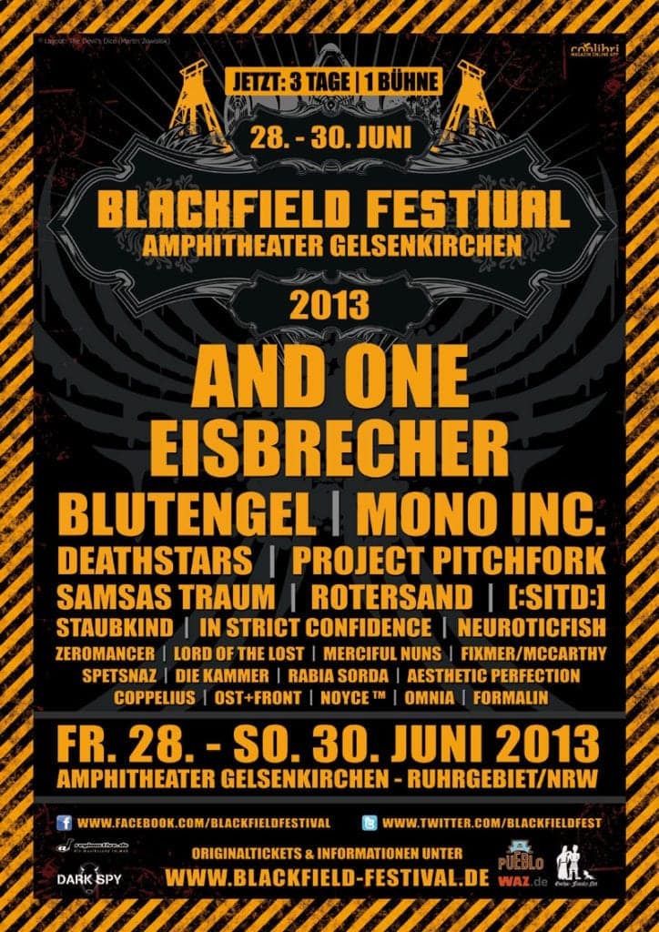 official Flyer: Blackfield Festival 2013