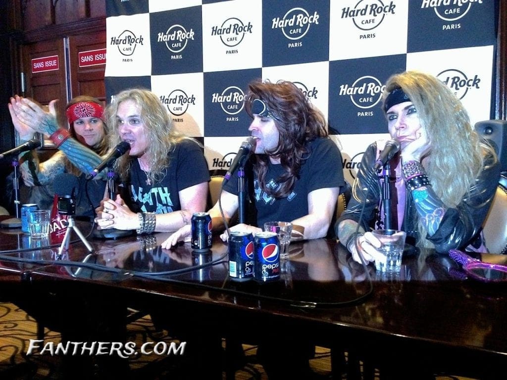 Steel Panther Pressekonferenz Paris 30.01.2014