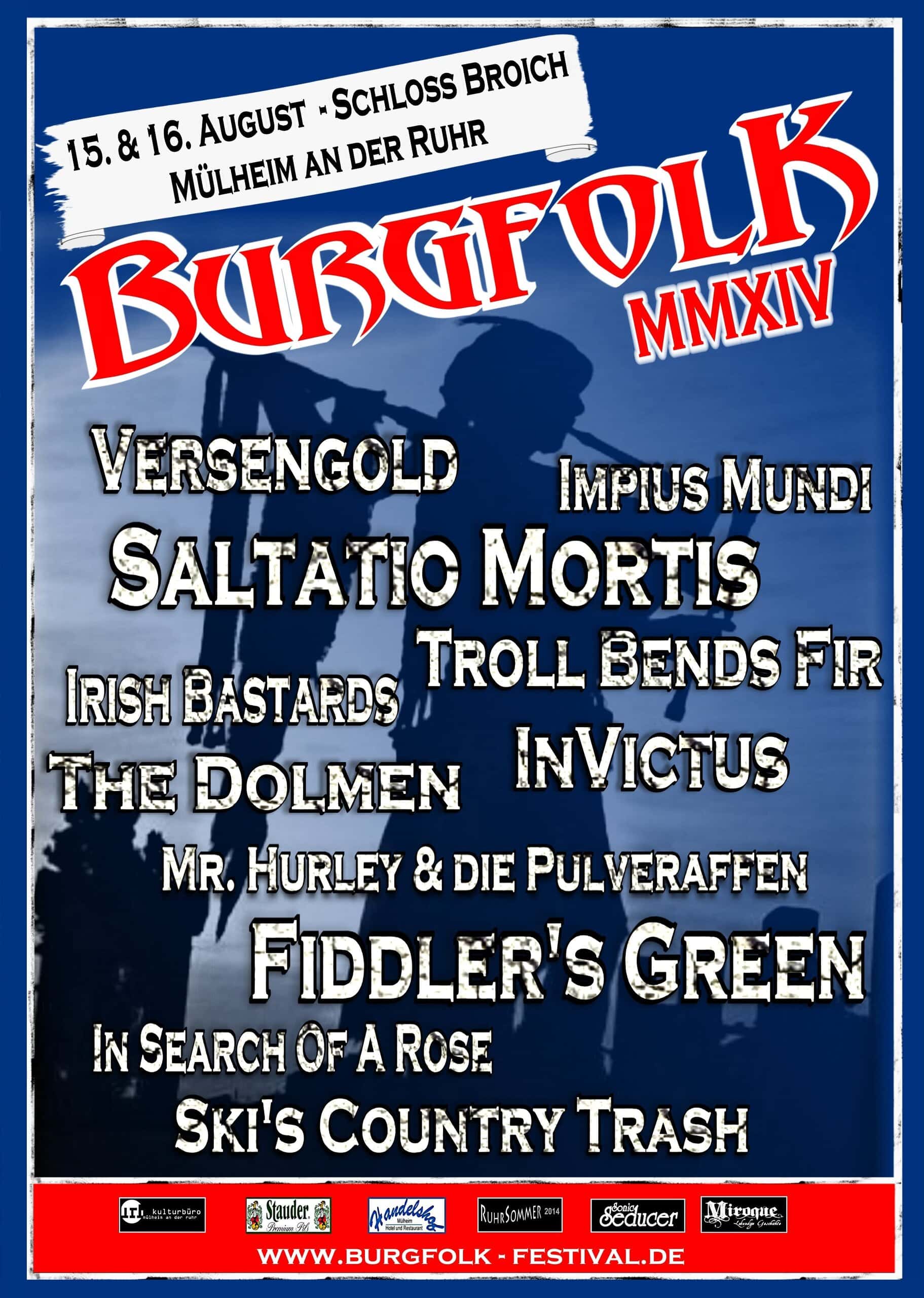 Flyer: Burgfolk Festival 2014 (Quelle/Autor: Michael Bones)