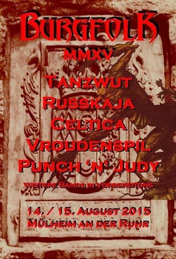 Flyer: Burgfolk Festival 2015