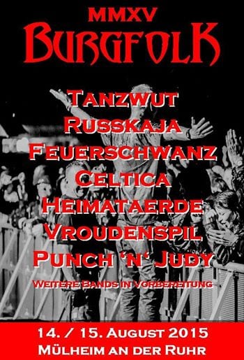 Flyer: Burgfolk Festival 2015