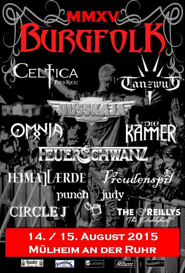 Endgültiger Flyer - Burgfolk Festival 2015