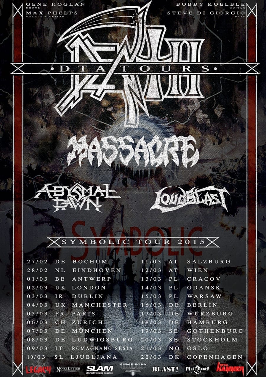 Flyer: European Death DTA Symbolic Tour 2015