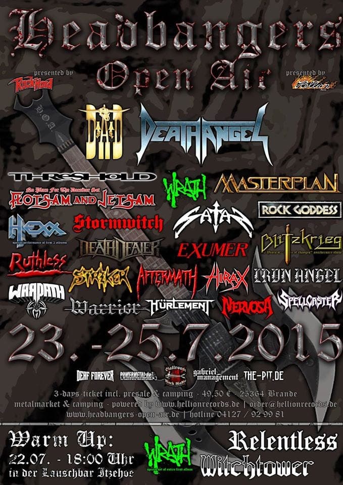 Official Flyer: Headbangers Open Air 2015