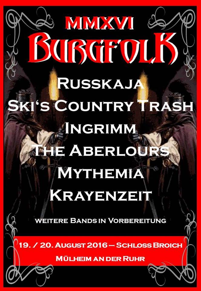 Flyer: Burgfolk 2016 (Quelle: Burgfolk Festival / Michael Bohnes)