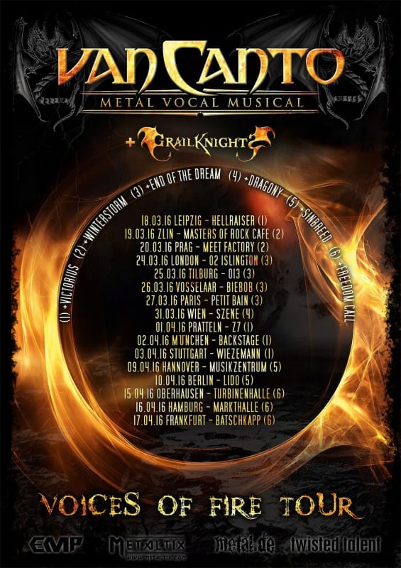 Official Flyer: Van Canto Tour 2016 (Quelle/Autor: http://vancanto.de/)