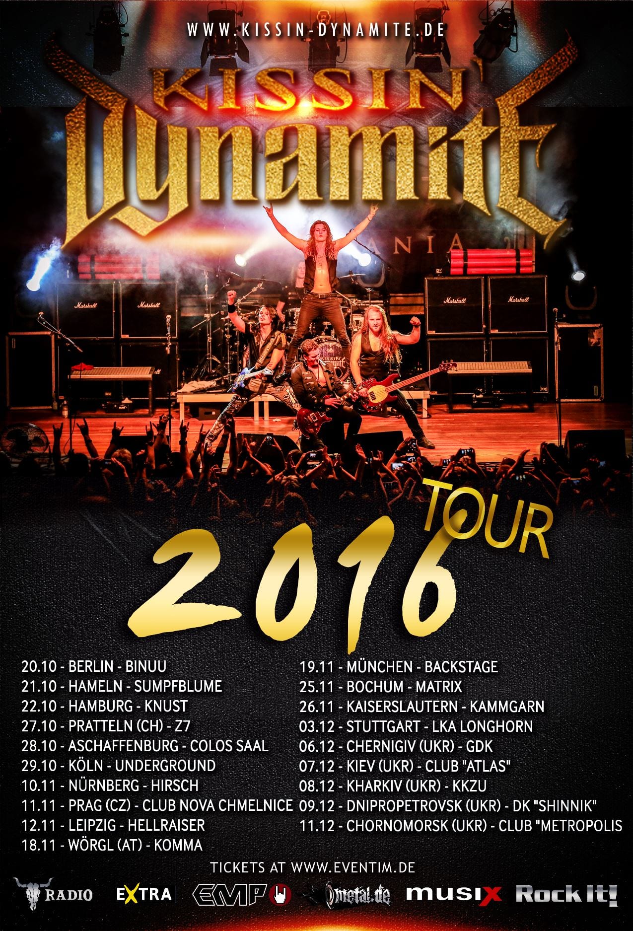 Poster: Kissin' Dynamite - 2016