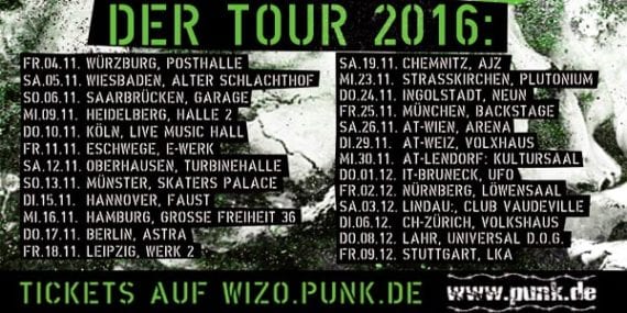 Official Tourflyer WIZO - Der Tour 2016