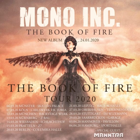 Tourflyer: Mono Inc. - The Book of Fire