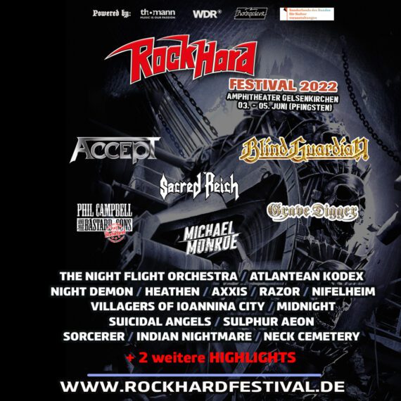 Rock Hard Festival 2022 official Flyer