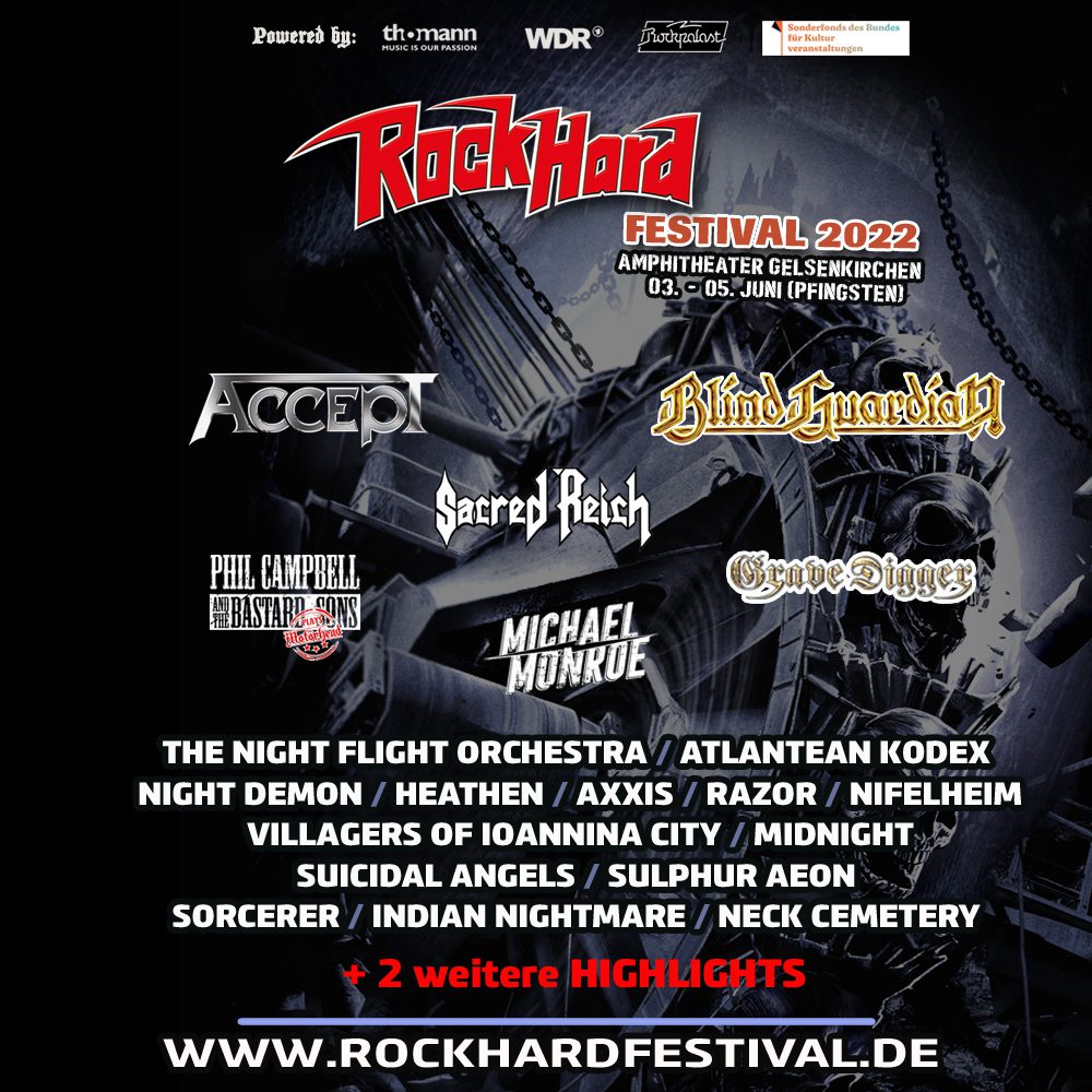 Rock Hard Festival 2022 official Flyer